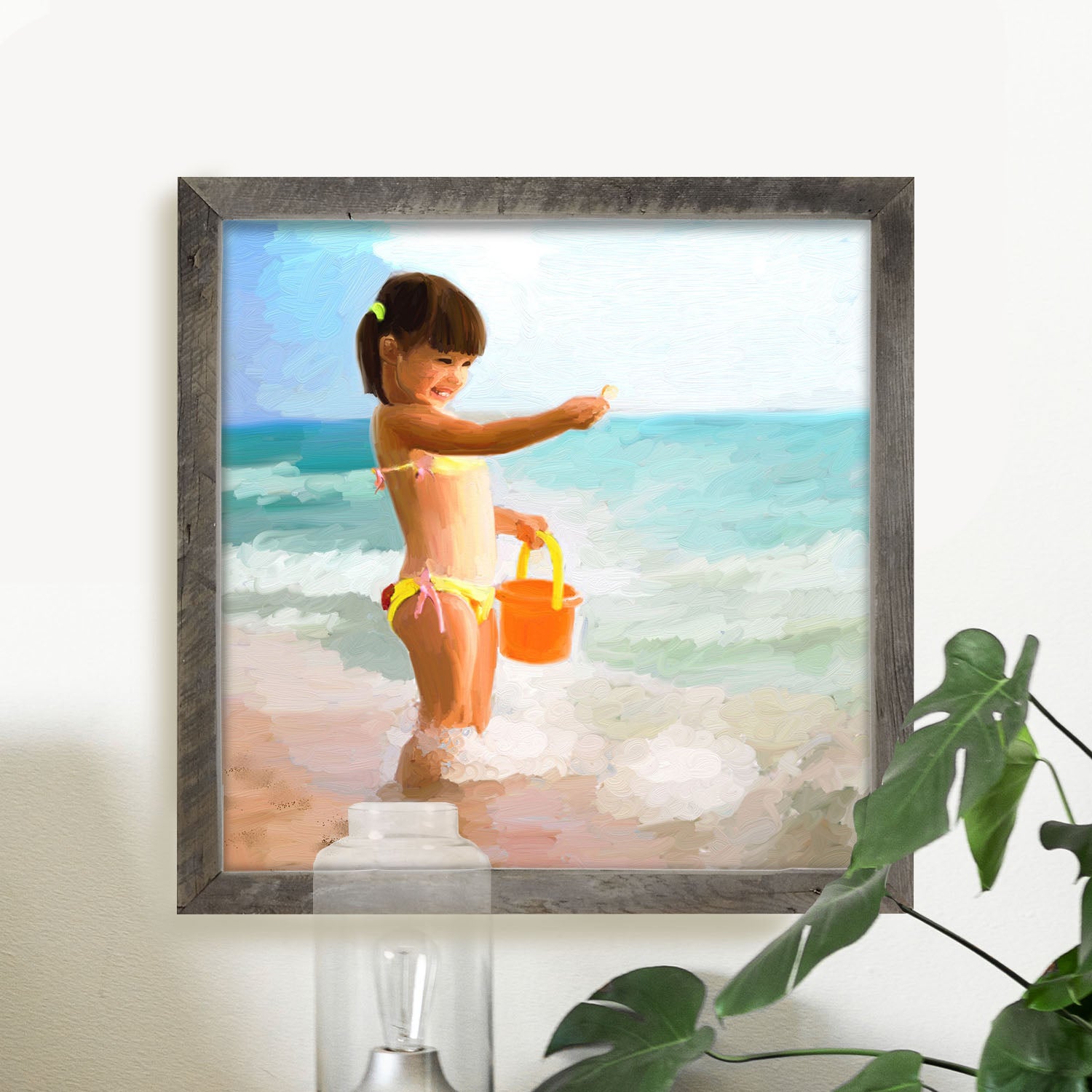 Girl Playing in the Water