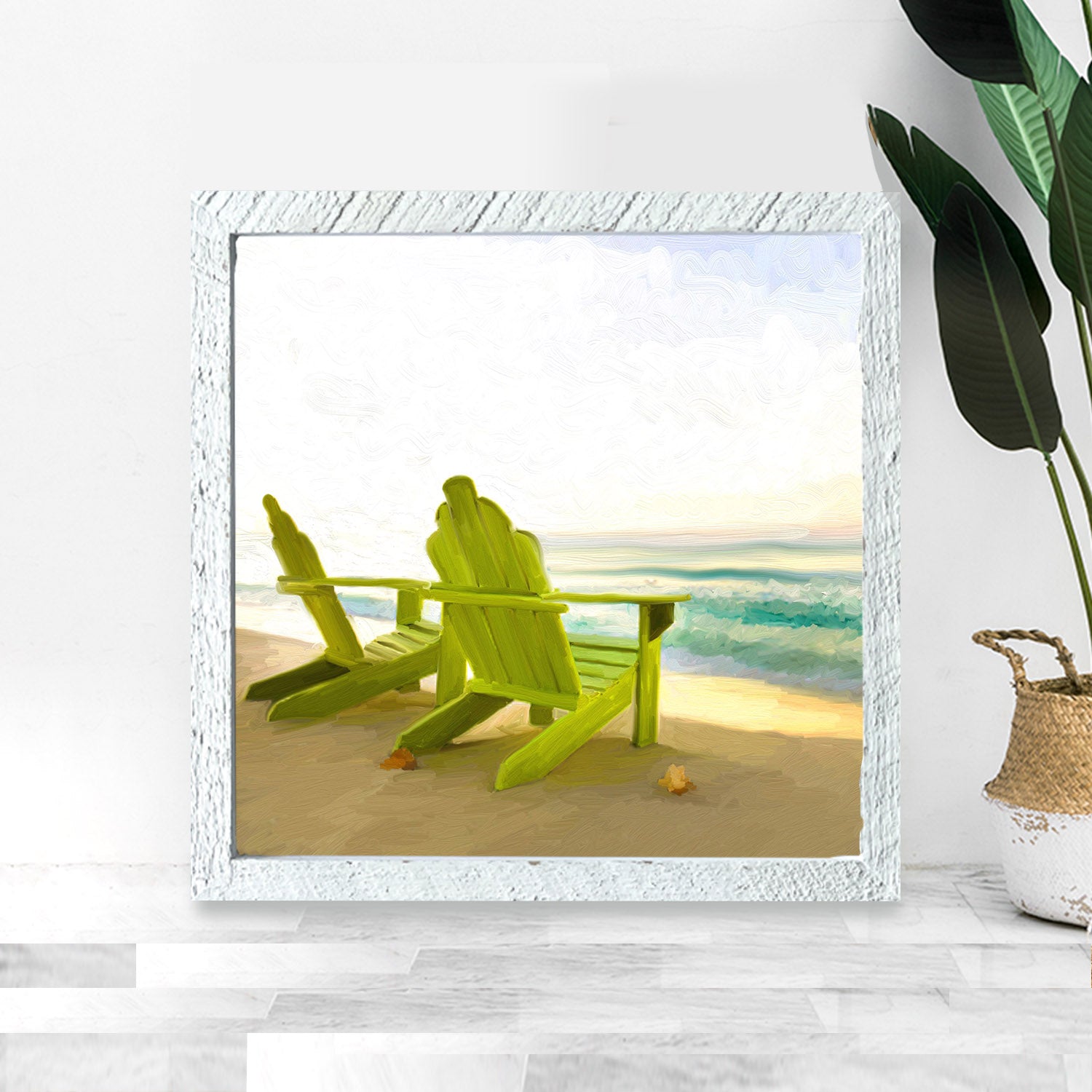 Green Adirondack Chairs