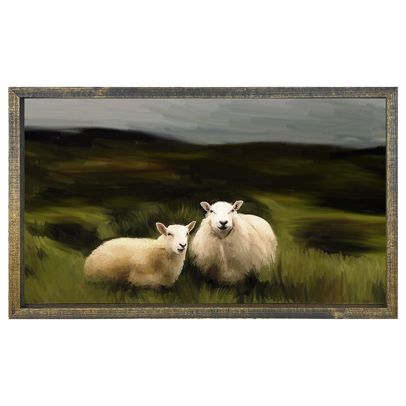 Two sheep pasture