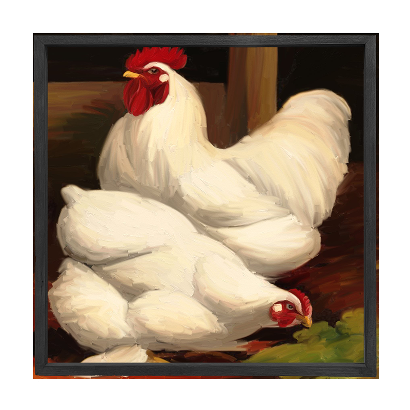 Rooster - white