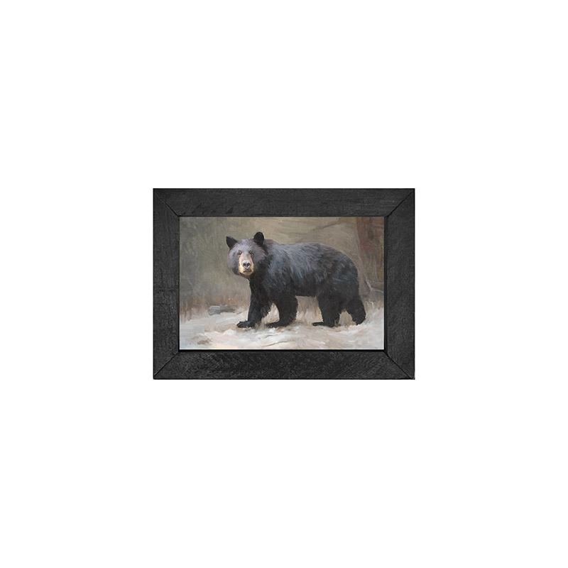 Black Bear Walking - Horizontal Frame