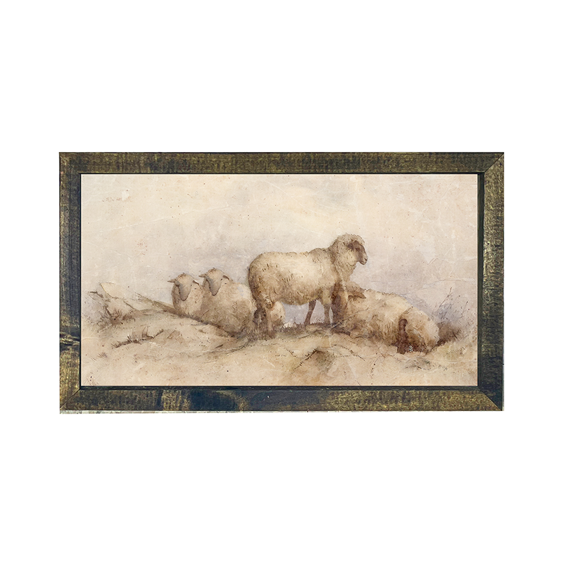 Peaceful sheep - Horizontal Frame