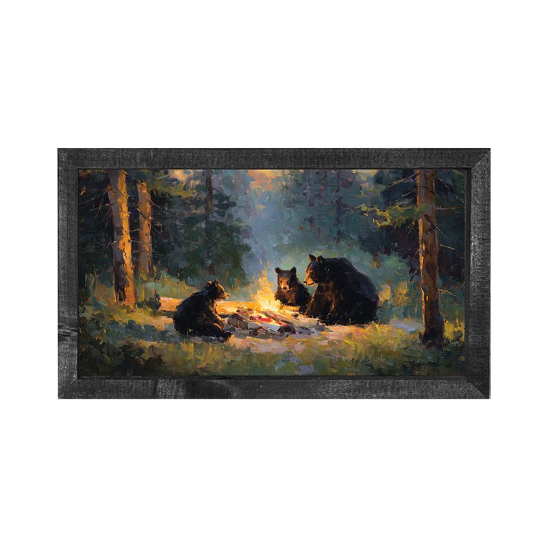 Campfire Bears - Horizontal Frame