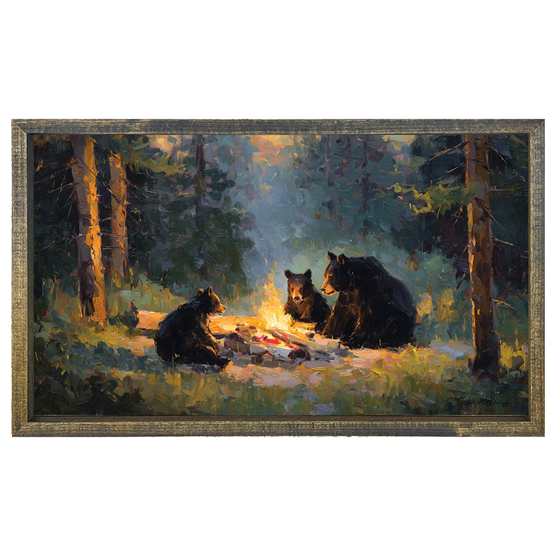 Campfire Bears - Horizontal Frame