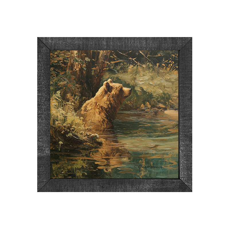 Brown Bear Relaxing in the Water