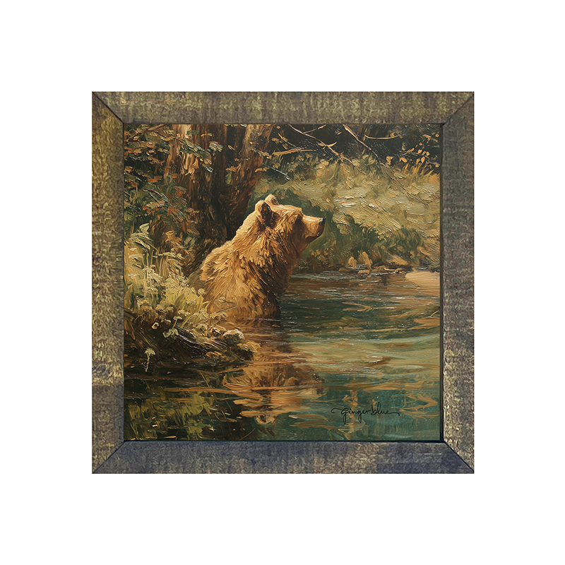 Brown Bear Relaxing in the Water