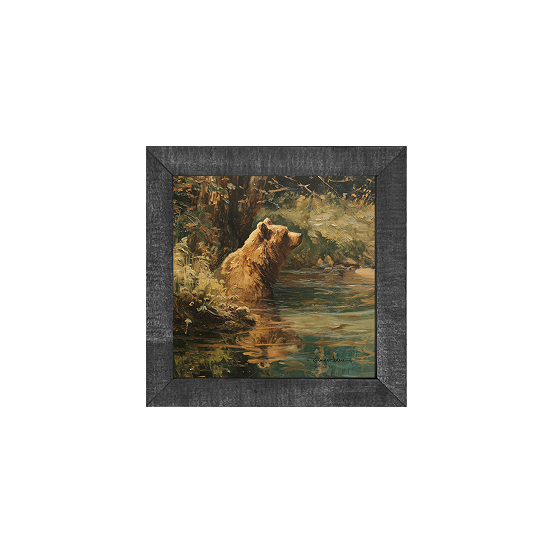 Brown Bear Relaxing in the Water