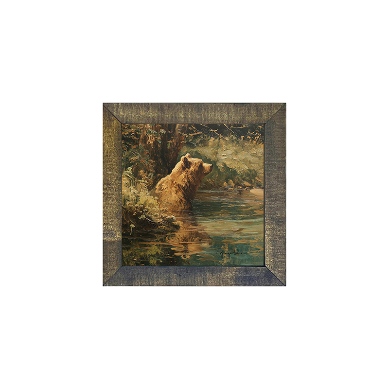Brown Bear Relaxing in the Water