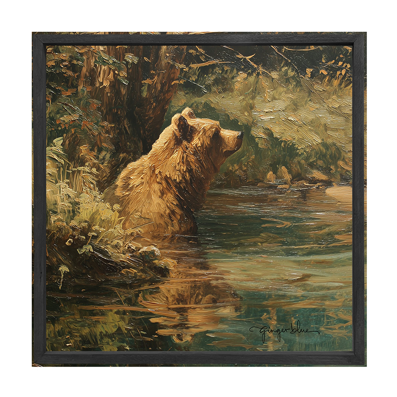 Brown Bear Relaxing in the Water