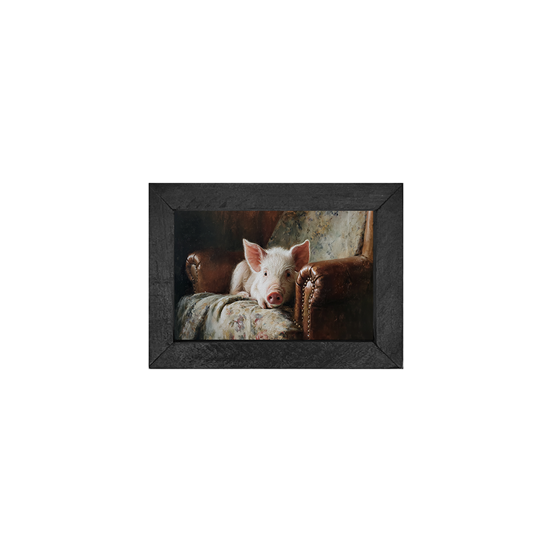 Armchair with Pig - Horizontal Frame