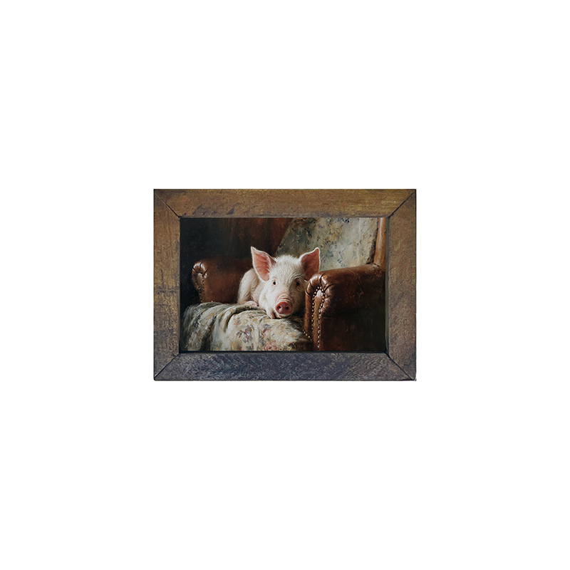 Armchair with Pig - Horizontal Frame