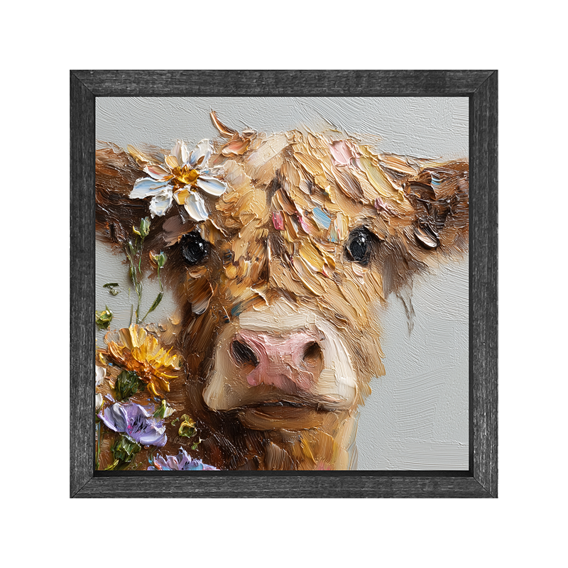 Spring Season Brown Cow