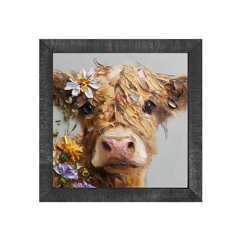 Spring Season Brown Cow