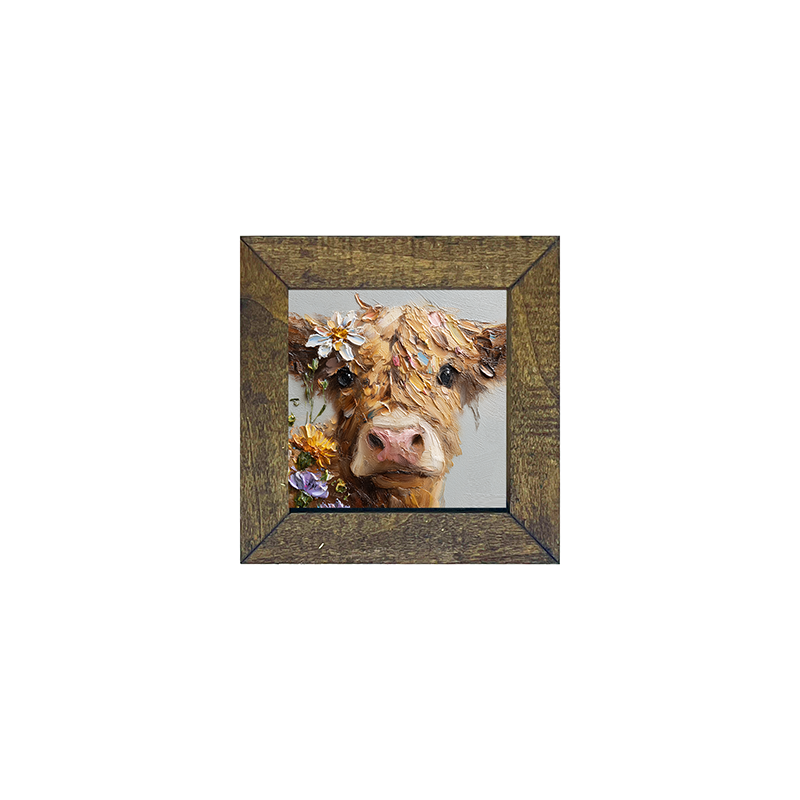 Spring Season Brown Cow
