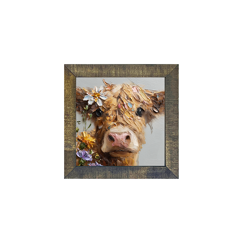 Spring Season Brown Cow