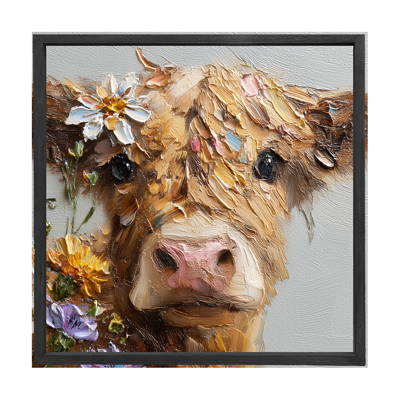 Spring Season Brown Cow