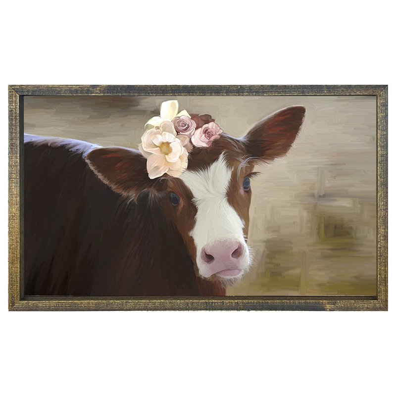 Baby Cow w Flowers