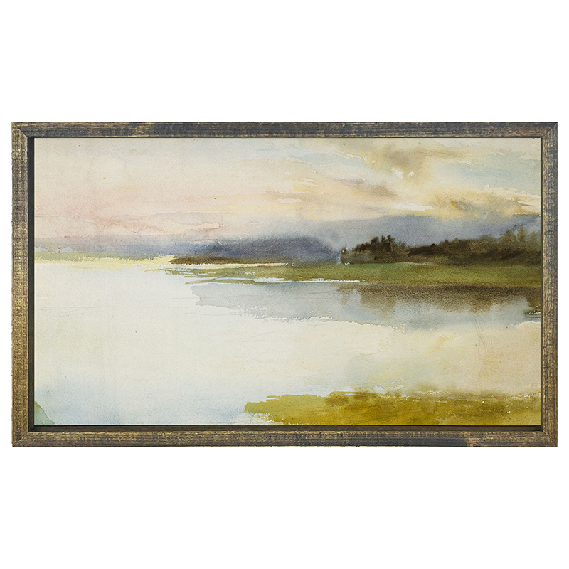 Vintage Quiet Lake Shore