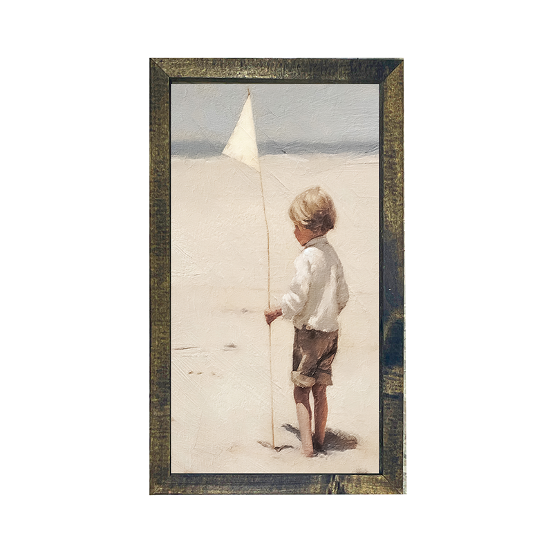 Boy on beach-Vertical