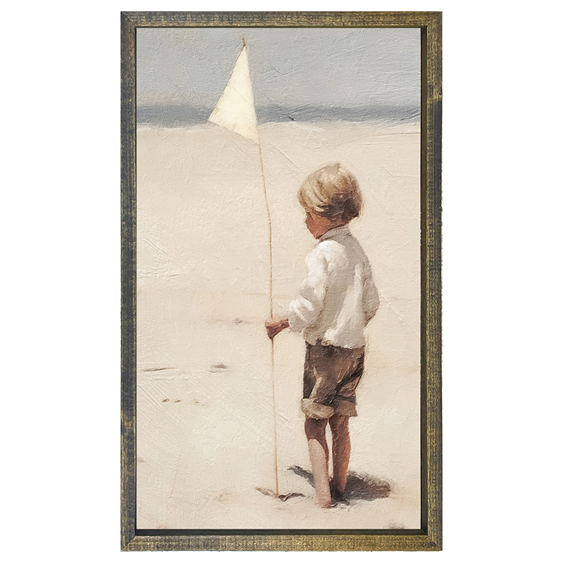 Boy on beach-Vertical