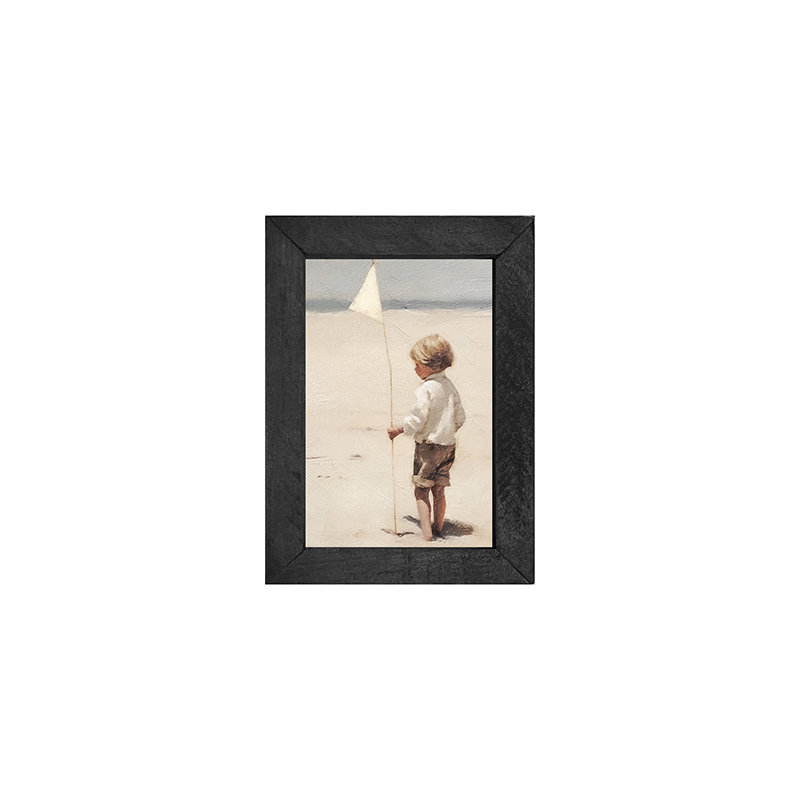 Boy on beach-Vertical