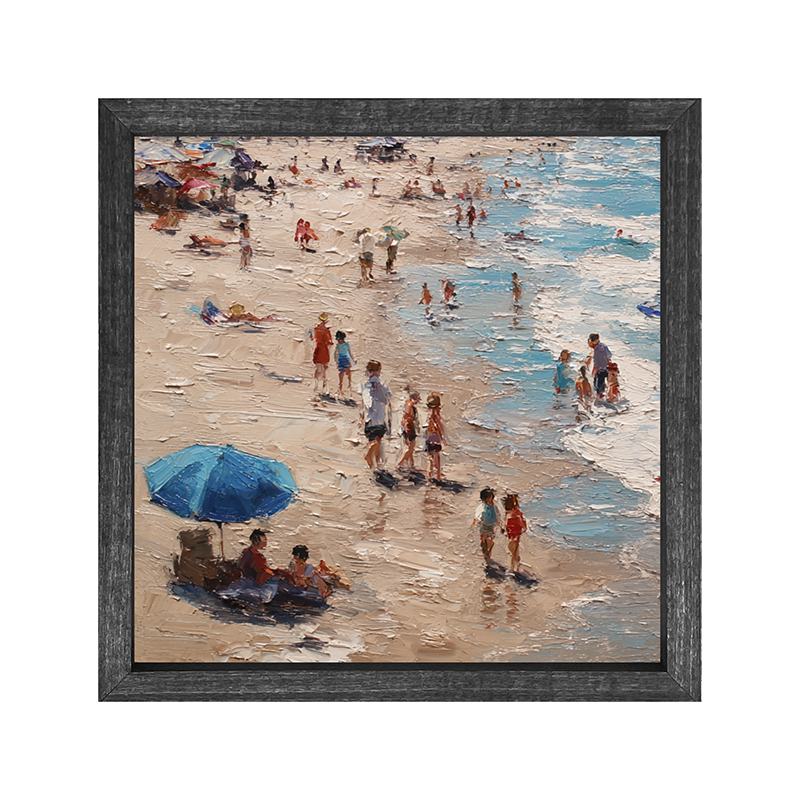Beach Time - Blue Umbrella