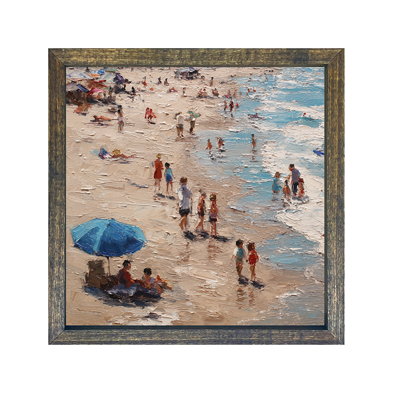 Beach Time - Blue Umbrella
