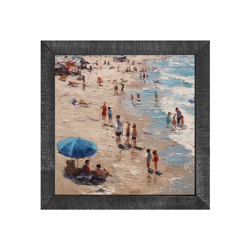 Beach Time - Blue Umbrella