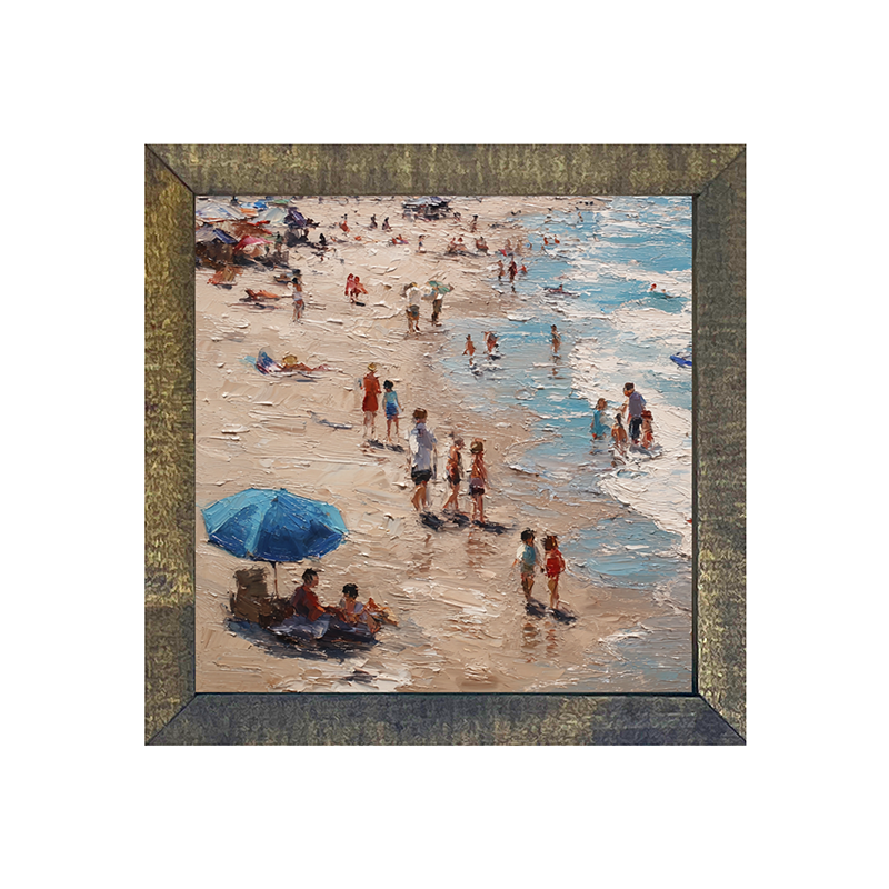 Beach Time - Blue Umbrella