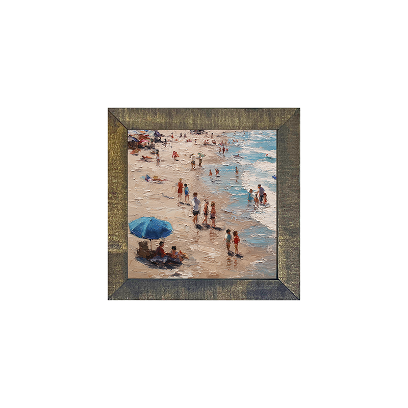 Beach Time - Blue Umbrella
