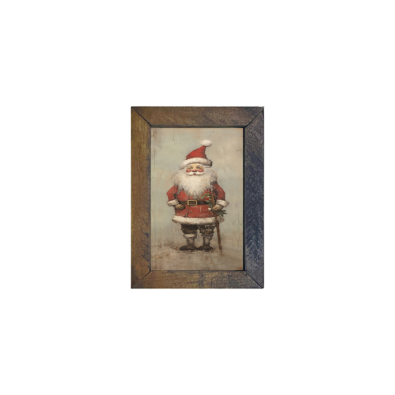 Rustic Smiling Santa