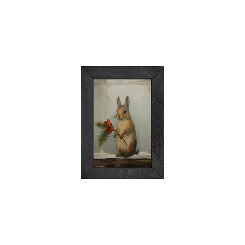 Christmas Squirrel-Vertical Frame