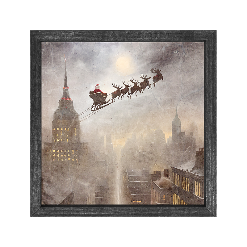 Cityscape Santa