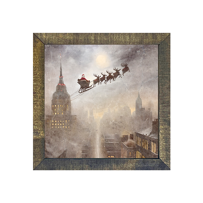 Cityscape Santa