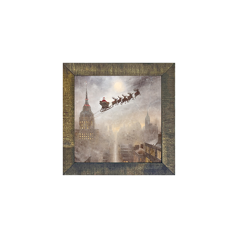 Cityscape Santa