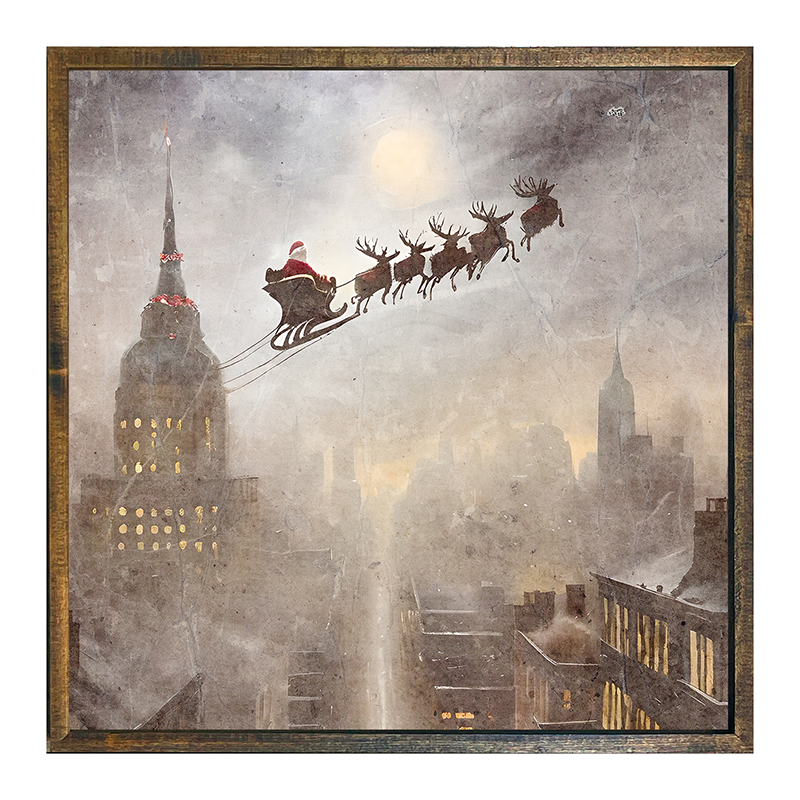Cityscape Santa