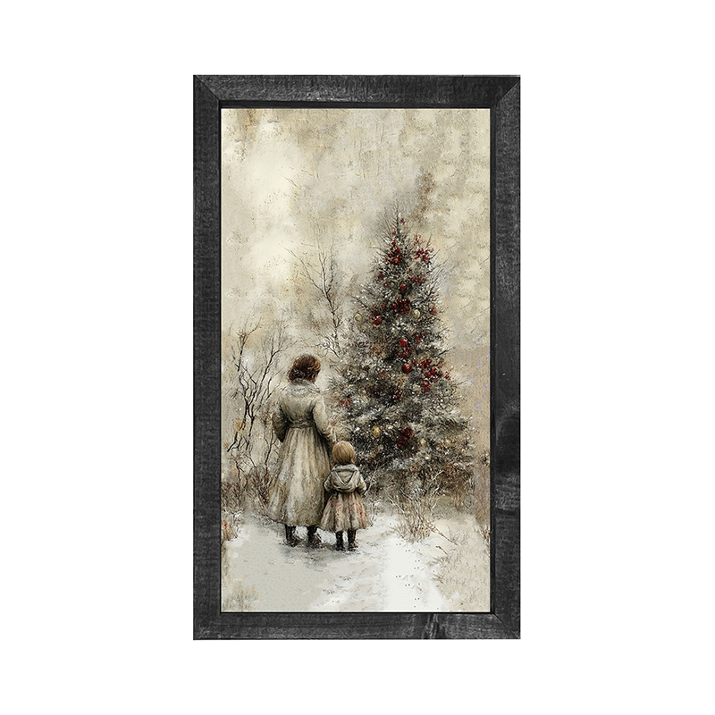 A Walk in Winter - Vertical Frame