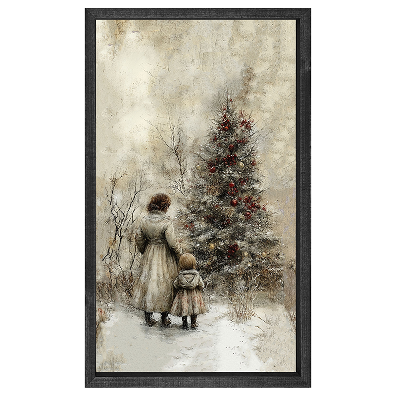 A Walk in Winter - Vertical Frame