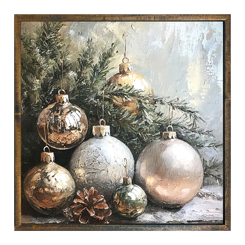 Silver and Gold Ornaments