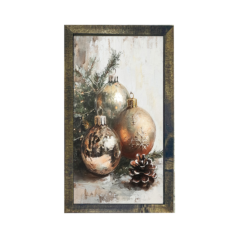 Golden Ornaments - Vertical Frame