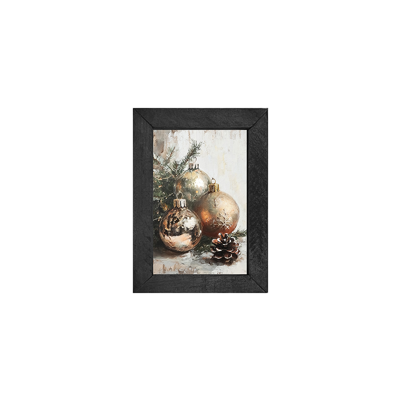Golden Ornaments - Vertical Frame