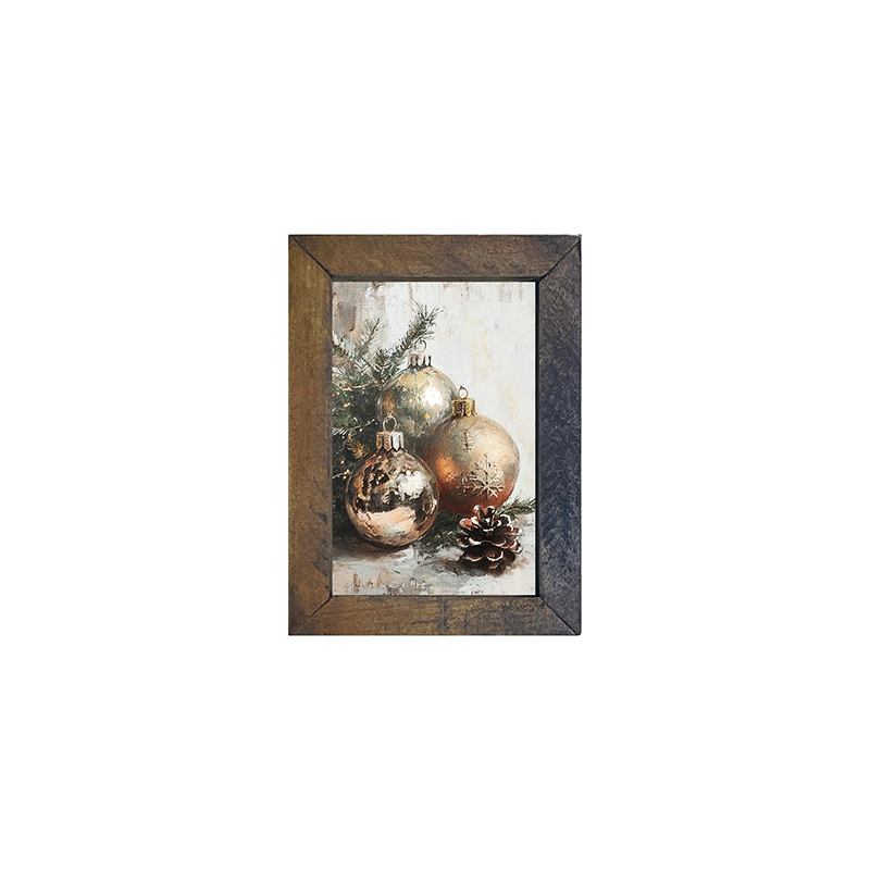 Golden Ornaments - Vertical Frame