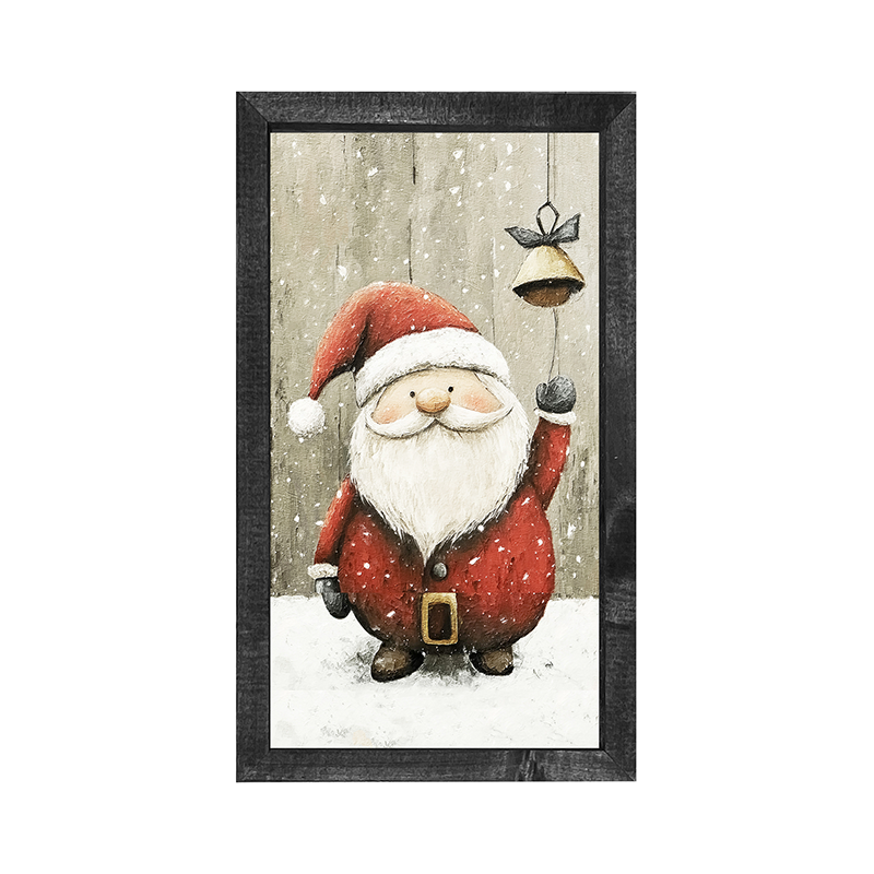 Bell-Ringing Santa - Vertical Frame