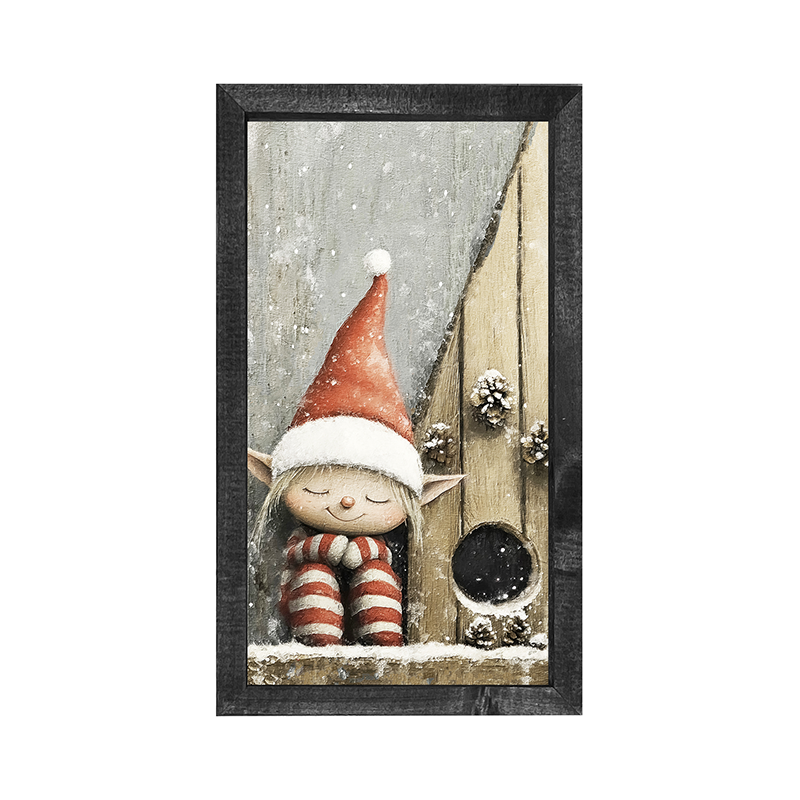 Sleeping Elf - Vertical Frame