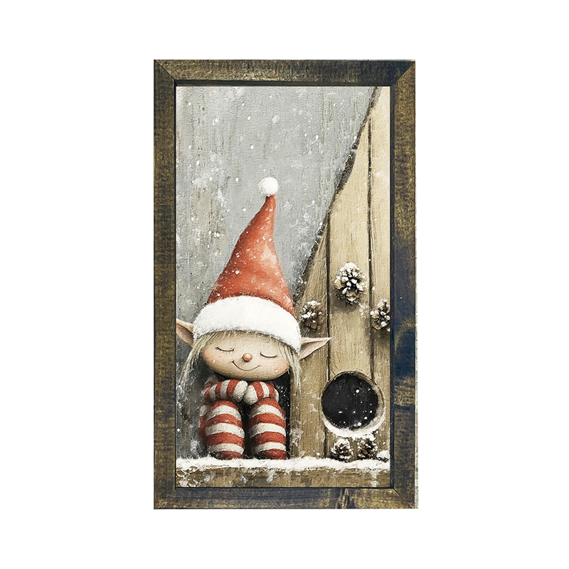 Sleeping Elf - Vertical Frame