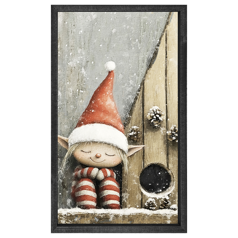 Sleeping Elf - Vertical Frame