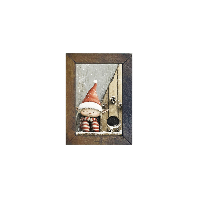 Sleeping Elf - Vertical Frame