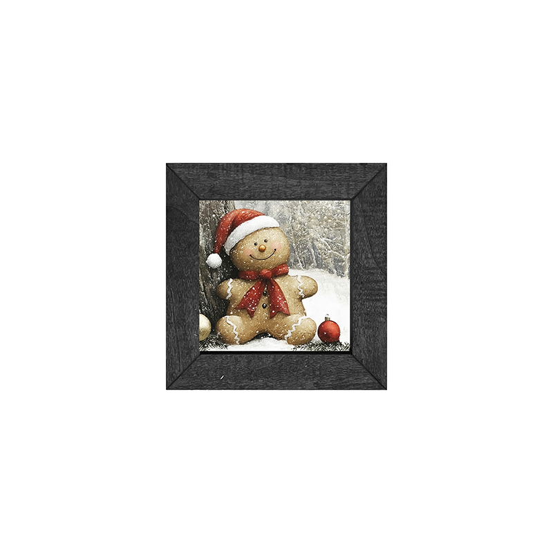 Snowy Gingerbread Man
