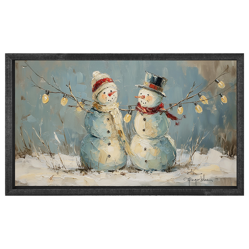 Two Snowmen - Horizontal Frame