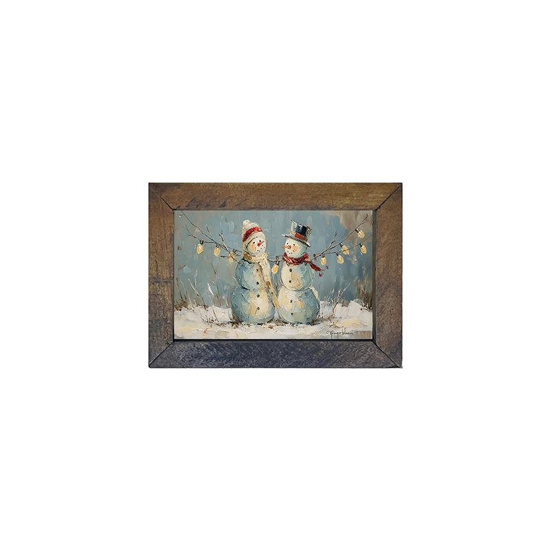 Two Snowmen - Horizontal Frame